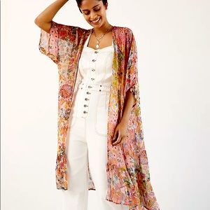 Anthropologie shimmer kimono